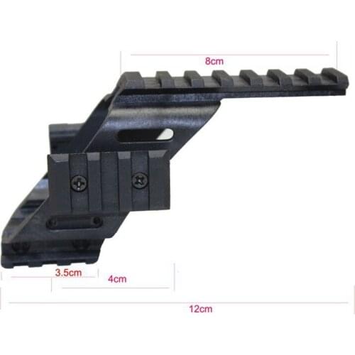 Universal Tactical Pistol Scope Sight Laser Light Mount With Quad 7/8" Weaver & Picatinny Rail Glock 17 5.56