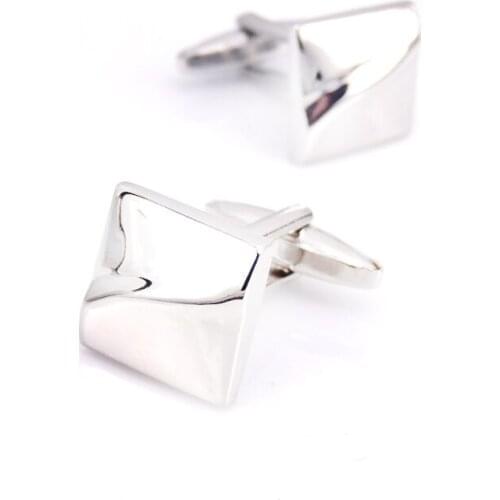 XKZM High quality French shirt cuff Button Square stainless steel mans cufflinks Wedding business gifts brand Jewellery