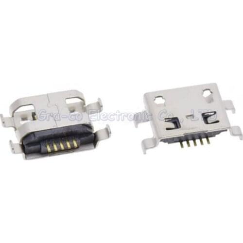 100pcs USB Jack Connector USB Charging socket For Red Mi huawei zte etc