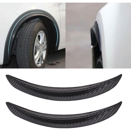 2Pcs 42cm Carbon Fiber Car Fender Flares Arch Wheel Eyebrow Decoration Strips Детали экстерьера форд фокус 2 Mudguards