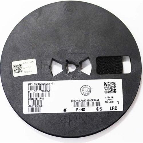 50PCS Zener diode LM5Z6V8T1G 6.8V 0.2W(200mW) SOD-523 LM5Z6V8T1G