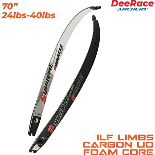 【70" Inches Hyper Foam Carbon Performance】 Recurve Bow ILF Limbs 24lbs-40lbs With Foam Core Carbon UD Target Bow Limbs