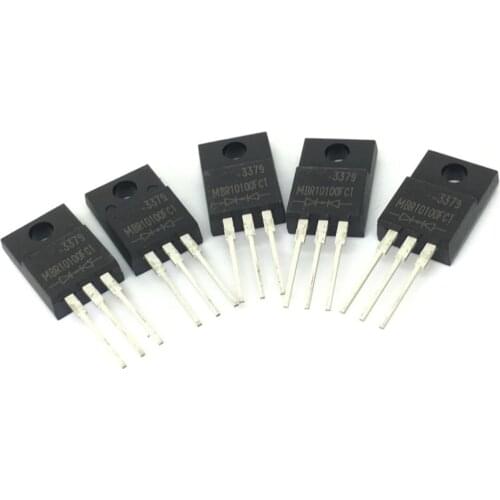Free Shipping 10Pcs MBR10100 MBR10100G MBR10100CT TO-220-2 10A 100V