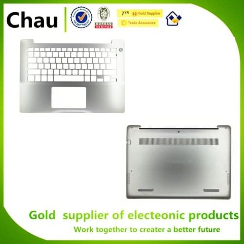 Chau New For Dell Inspiron 5480 14 5000 5480 Upper Case Cover 0DNF8W DNF8W /Base Cover Lower Case Bottom Case 0R4XHN R4XHN