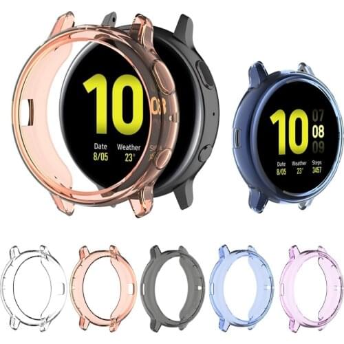 TPU Case For Samsung galaxy watch active 2 40mm 44mm cover Protector case Full coverage Screen Protection shell Accessories