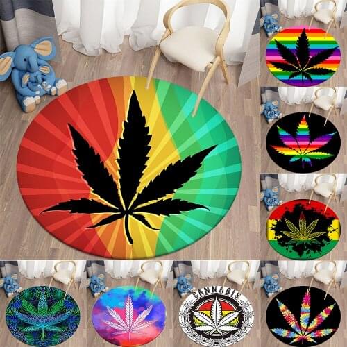 Color maple leaf rugs living room rug for living room circle rug girls room rug round area rug floor mat in the room yoga mat