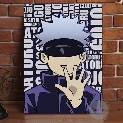 Canvas Anime Gojo Satoru Jujutsu Kaisen Decoration Paintings Poster HD Prints Wall Art Modular Living Room