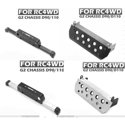 Metal front bumper+front guard plate for RC4WDG2 Chassis D90/D110 rc car parts