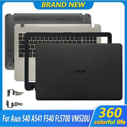NEW Laptop LCD Back Cover/Hinges For ASUS X541 R541 X540 R540 A540 VM592 VM520U Series Top Cover Black/Silver