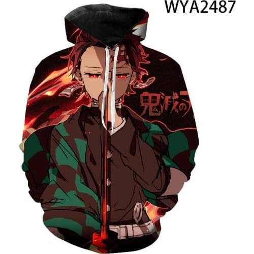 2020 New Demon Slayer Hoodies Anime Men Women Children Streetwear Cool 3D Print Sweatshirts Funny Cartoon Kimetsu No Yaiba