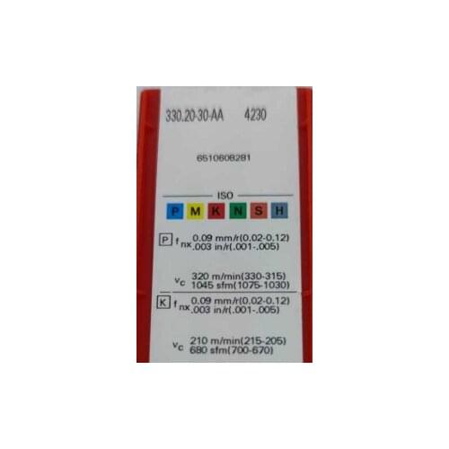 ORIGINAL 10PCS CARBIDE INSERT 330.20-30-AA 4230