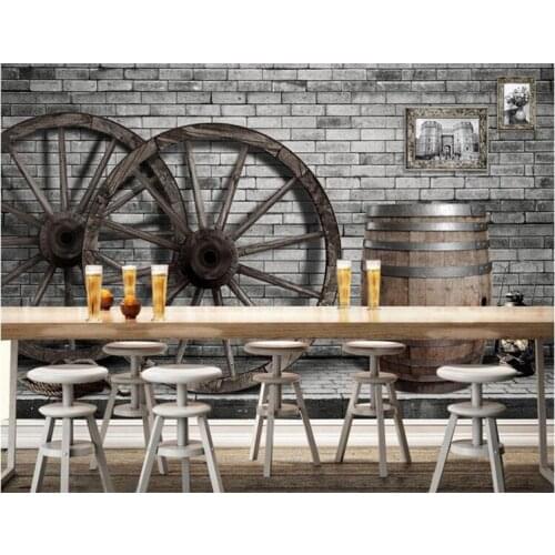 Custom Photo wallpaper city hotel catering industry decoration background wall BMW sports car tooling background painting