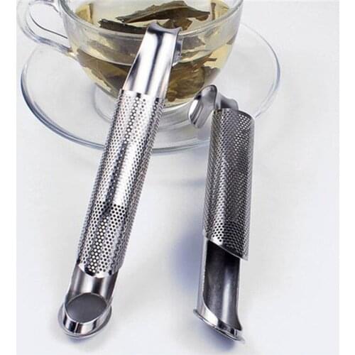 Tea Leaf Tobacco Strainer Spice Diffuser Stainless Steel Tea Infuser Pipe Design Good Holder Tea Spoon Infuser Filter 14.5X3