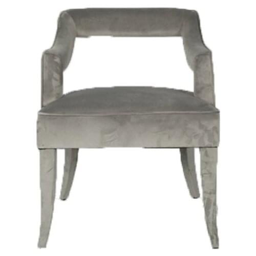 Modern classic luxury home furniture upholstered relax armchair / velvet dining chair