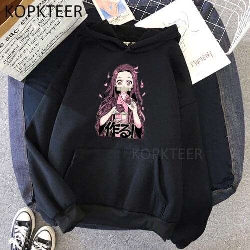 Kimetsu No Yaiba Nezuko Tanjiro Tomioka Giyuu Anime Men Women Hoodies Harajuku Japanese Anime Kawaii Sweatshirts Camiseta Mujer