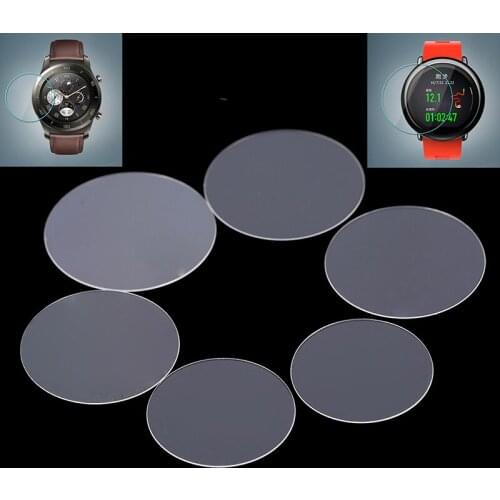 Universal Round Tempered Glass Protective Film Screen Protector Cover For Smart Watches Smartwatch Smart Accessories