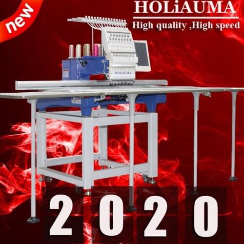 HOLiAUMA Automatic one head high speed computerized embroidery machine best selling cap/tshirt embroidery machine single head