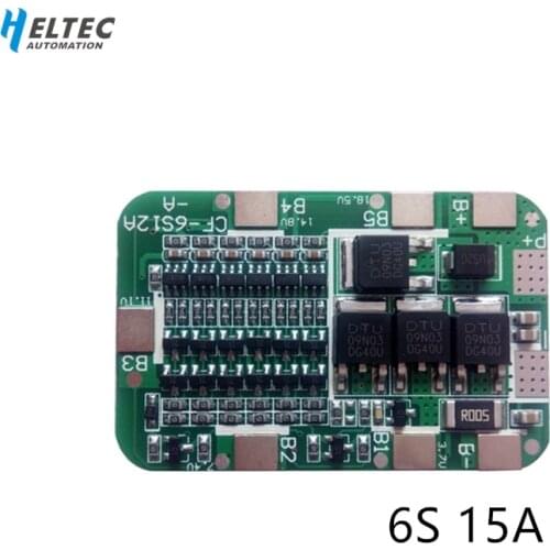 1PC 6S 15A 24V Lithium Protection Board For 6 Pack 18650 PCB BMS Li-ion Battery Cell Module
