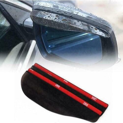 2Pcs Car Rear View Side Mirror Rain Board Eyebrow Guard Sun Visor Accessories