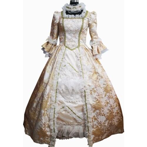 2020 New Vintage costumes 18th Duchess Retro medieval Renaissance Reenactment Theatre Civil war Victorian dress D-637