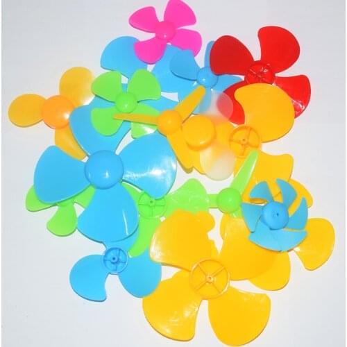 30pcs propeller fan leaf plastic rc car robot ship four six axis aircraft diy toys parts model accessories baby toy for childre