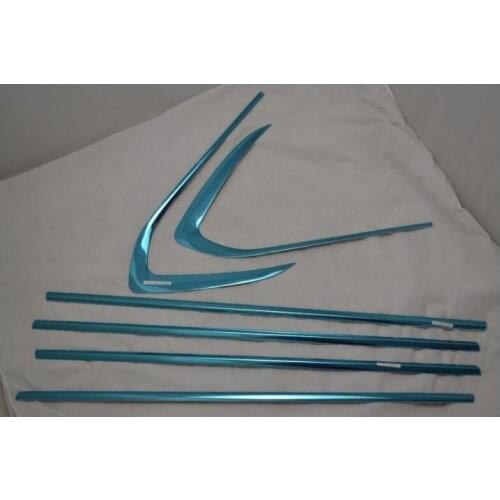 For Mitsubishi Outlander 2016 6PCS Stainless Steel Window Trim Cover Exterior Body Decoration Car-Styling Auto Accessories