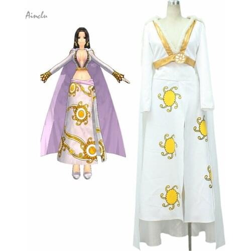 Ainclu One Piece Seven Warlords of the Sea Pirate Empress Snake Princess Boa Hancock Adult Halloween Cosplay Costume