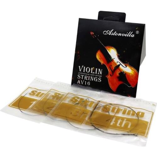 AV16 Professional Violin Strings (E-A-D-G) Cupronickel String For 4/4 3/4 1/2 1/4 Violin