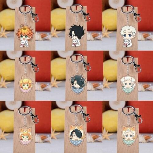 The Promise Neverland Keychain Cosplay The Promised Neverland Anime Accessories Keyring Pendant