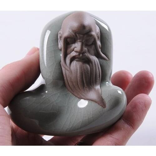 Boutiques Purple Clay Tea Pet Ceramic Kung Fu Tea Set Accessories Crafts Home Decoration Elder Tea Play Tray Cabinet Ornaments