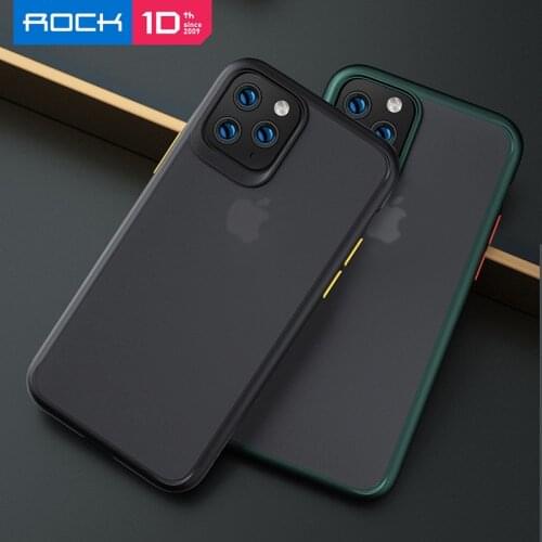ROCK For iphone 11 iphone 11 pro max case Crystal Matte Clear Phone protection soft + hard hybrid case for iphone 11 pro cover