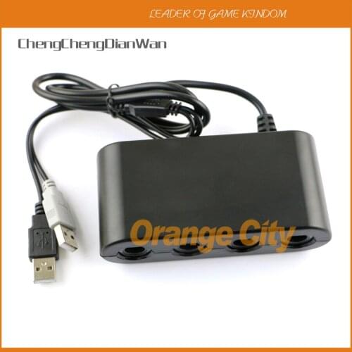 ChengChengDianWan 4 ports for GameCube Controller Adapter converter adapter for Wii U & PC-made in China