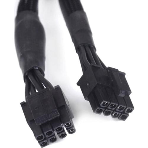 Black CPU 8Pin to 8(4+4)-Pin Modular Power Supply Cable for Corsair RM550X RM650X RM750X RM850X RM1000X