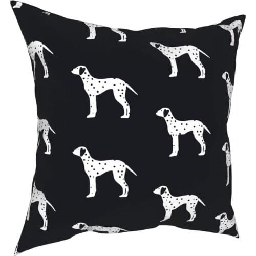 Dalmatian Dog Animal Lover Square Pillow Case Throw Pillow Vintage Pillowcase