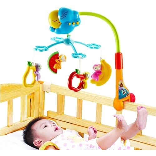 Baby Rattles Crib Mobiles Toy Holder Rotating Mobile Bed Bell Musical Box 0-12 Months Newborn Infant Baby Boy Toys