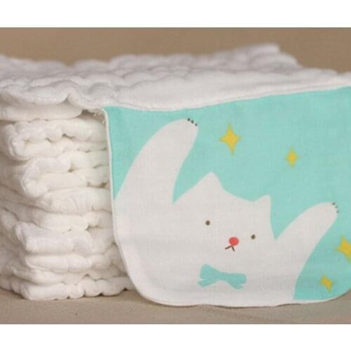 Childrens Suction Baby Towel Compartment Hand Towel Gauze Cute Cartoon Animal Super Soft Pad Towels