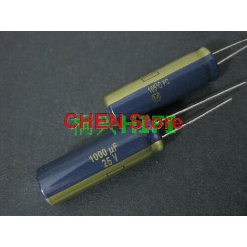 20PCS Matsushita FC 25V 100UF 1000UF 22UF 220UF 330UF 47UF 1500UF 120UF 470UF 560UF Electrolytic Capacitor CE 25V1000UF 25V220UF