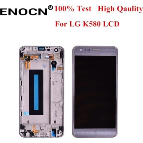 ENOCN Original For LG X Cam K580 LCD Display with Touch Screen Digitizer Assembly With Frame Free shipping