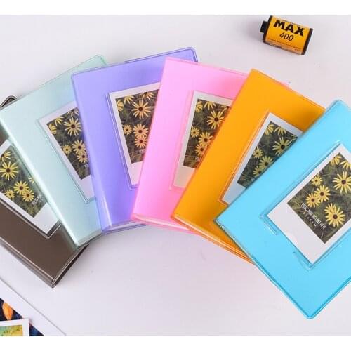 64 Pockets 3 Inch Candy Color Instax Mini Photo Album Book for Fujifilm Instax Mini 9 8 7s 90 70 25 Film Paper Name Card Holder