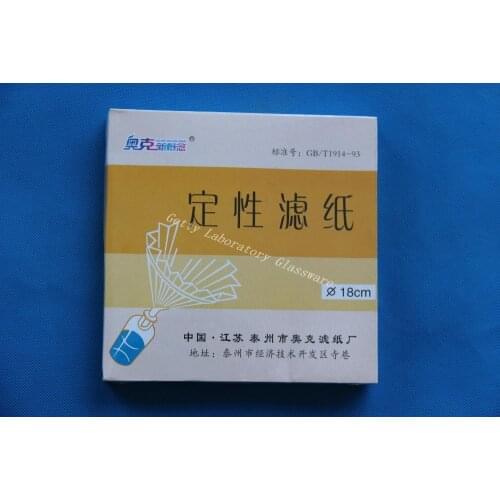 Qualitative Analysis Filter paper/Filting paper 180mm for filting&qualitative analysis, 100pieces/pack