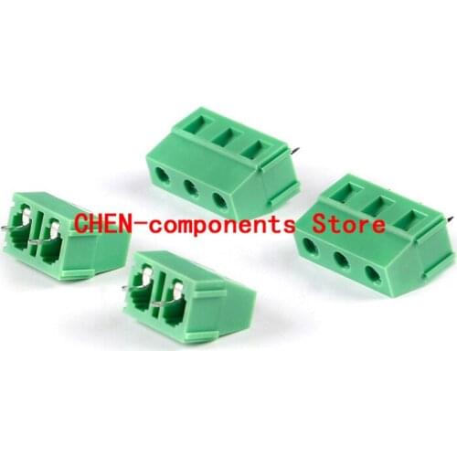 5pcs KF128-7.5-2P/3P in-line 7.5mm pitch screw type PCB terminal block can be spliced
