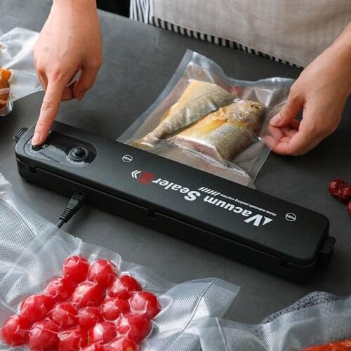 Kitchen Vacuum Sealer Packaging Machine with 10pcs Vacuum Bags Food Seal Bag Clip Sealer Food Vacuum Sealer Packaging Machine