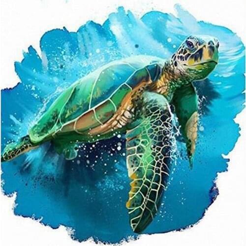 Full Square Round Drill 5D Diy Diamond Painting kits Turtle cross stitch Mosaic Wedding Decorations Christmas GiftsZP-614