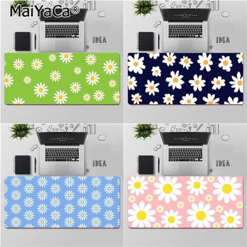 Maiyaca Beautiful Floral Daisy Gamer Speed Mice Retail Small Rubber Mousepad Free Shipping Large Mouse Pad Keyboards Mat