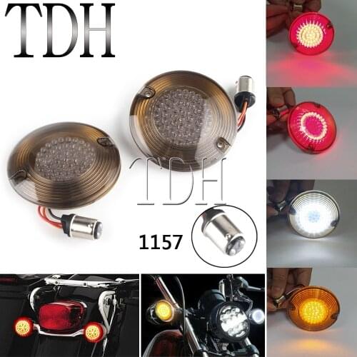 Motorcycle 1157 LED Turn Signal Indicator Light Bullet Lamp For Harley Road King Electra Glide Road Glide classic FLHR FLTR FLHT