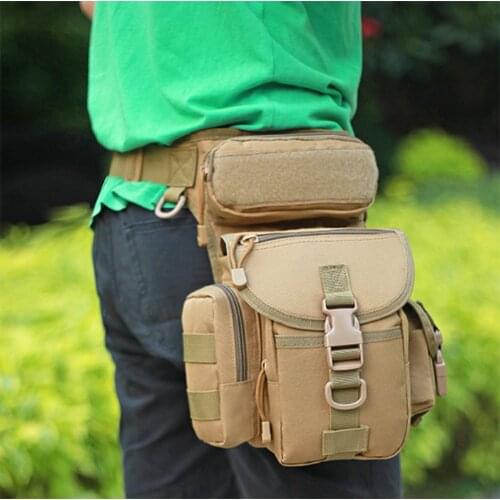 Mens Military Camouflage Drop Leg Bag Panel Utility Waist Belt Pouch Pack Shoulder Bags Oxford Fanny Packs Men Belt Hip Bum Bag