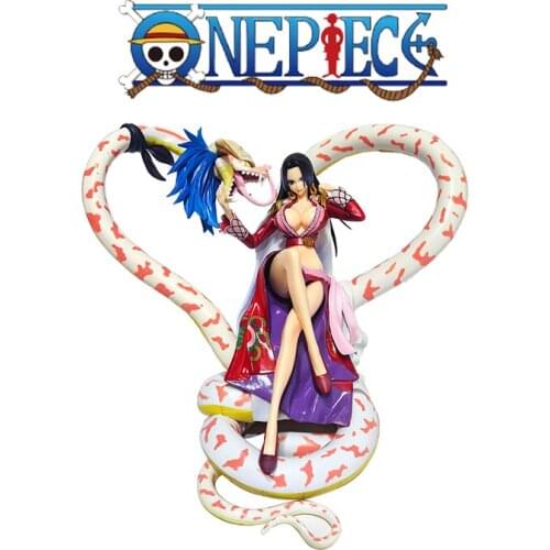New One Piece Anime Character Boa Hancock Classic Seductive Shape Snake Chair Queen Large 21cm Pvc Model Boy Toy Christmas Gift