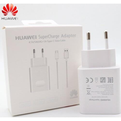 Original Huawei 4.5V 5A Supercharge Fast Charger For Huawei P10 P20 P30 Pro P20 Lite Mate 9 10 Mate 20 Pro 5A Type C-Cable