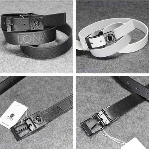 NEW SKULL golf complete set belt width/2.8cm length/cuttable/105-120cm MARK LONA golf belts 2 colors