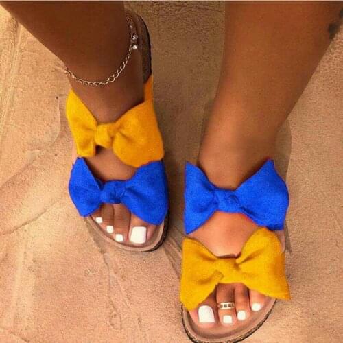 Womens Sandals Platform Retro Shoes Woman 2021 Fashion Female Shoes Summer Bow Sandals Shoes Women Flip Flop Chaussures Femme